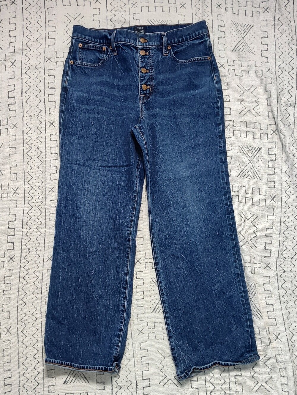 J.Crew Full Length Wide Leg Denim Jeans Sz 30